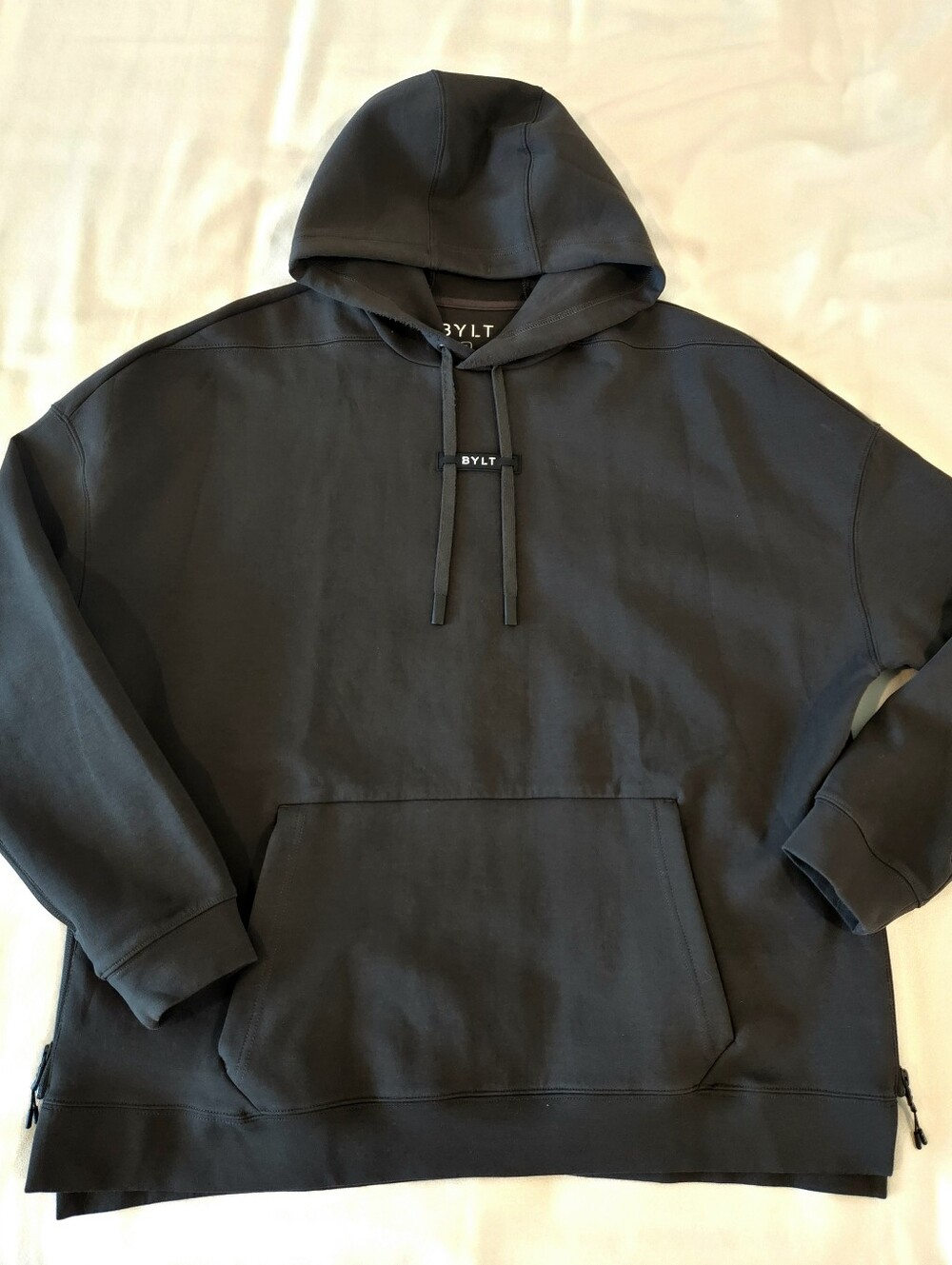 BYLT Adapt Oversized Roamknit Pullover Hoodie Size XL Dark Gray